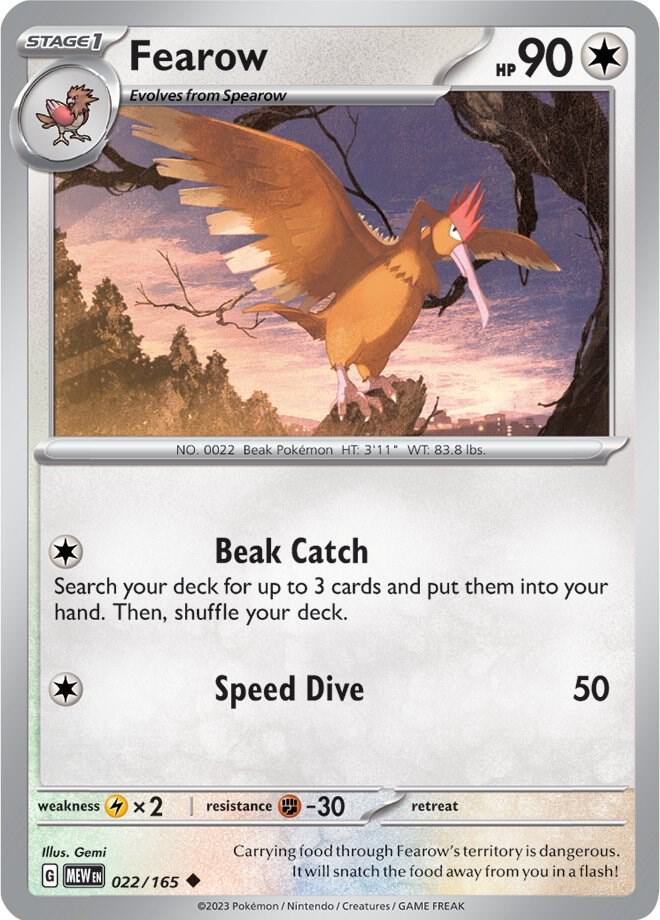 Fearow 022/165 (SV: Scarlet & Violet 151)  | Good Games Adelaide SA