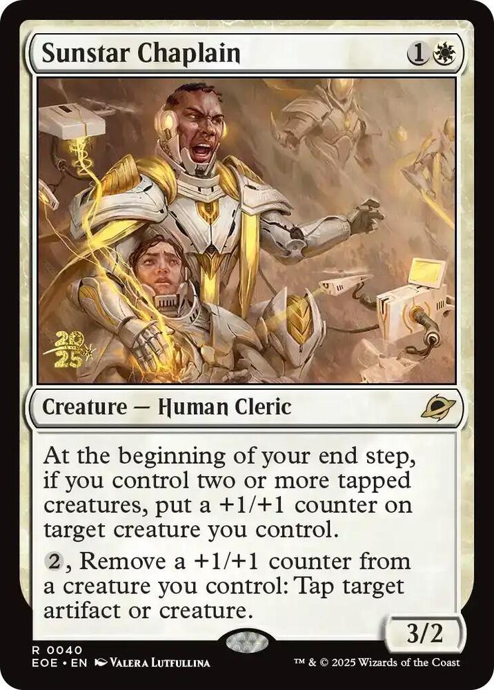 Sunstar Chaplain 40 (Prerelease Cards)  - Foil | Good Games Adelaide SA