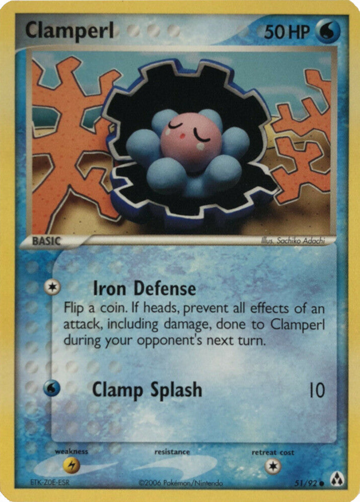 Clamperl (51/92) (Stamped) [EX: Legend Maker] | Good Games Adelaide SA