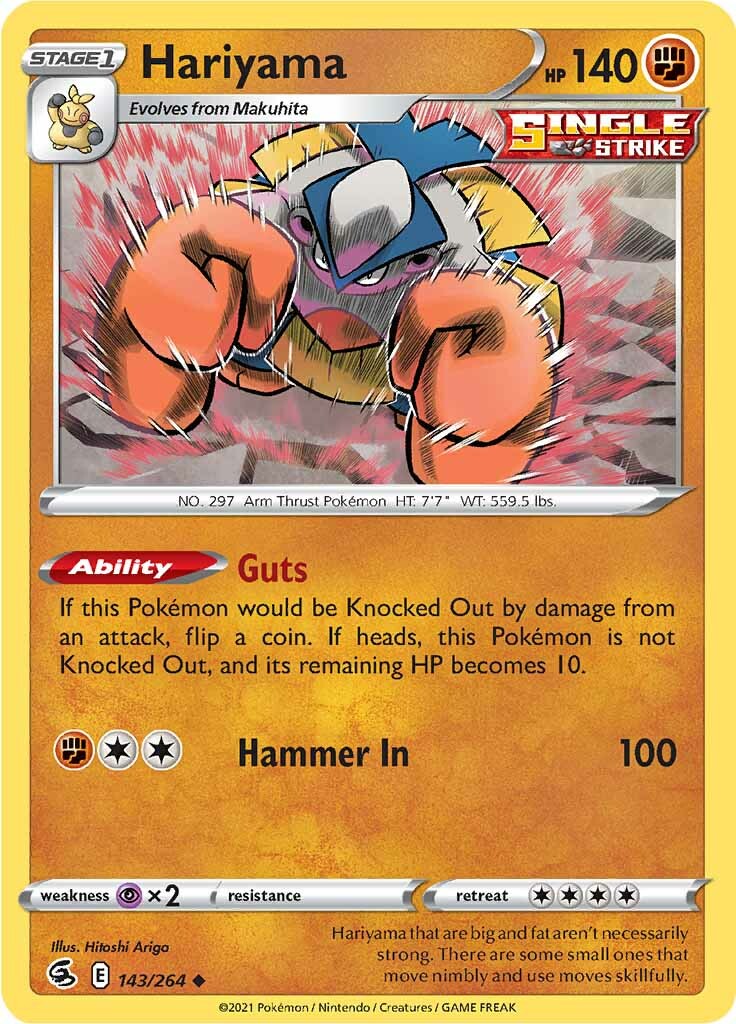 Hariyama (143/264) [Sword & Shield: Fusion Strike] | Good Games Adelaide SA