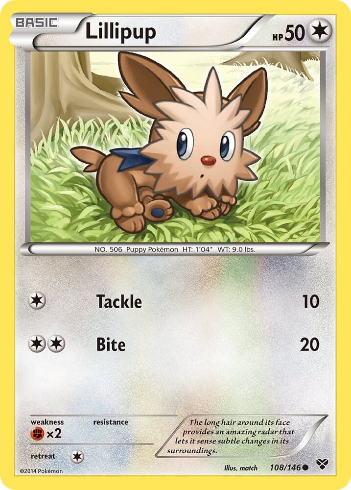 Lillipup 108/146 (XY Base Set)  | Good Games Adelaide SA