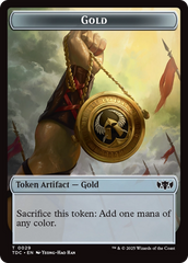 Elemental (0016) // Gold Double-Sided Token [Tarkir: Dragonstorm Commander Tokens] | Good Games Adelaide SA