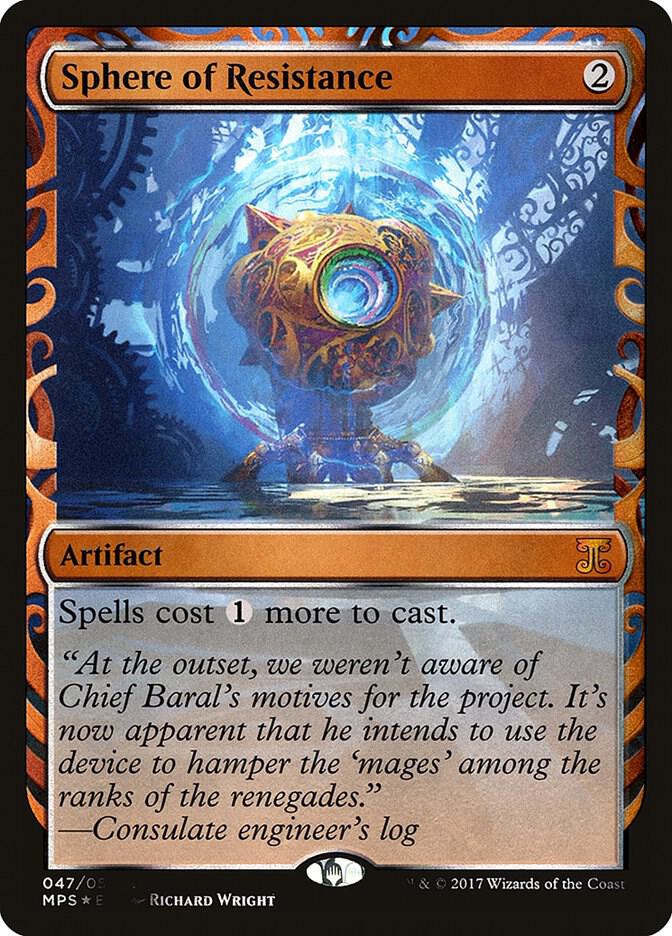 Sphere of Resistance 47 (Masterpiece Series: Kaladesh Inventions)  - Foil | Good Games Adelaide SA