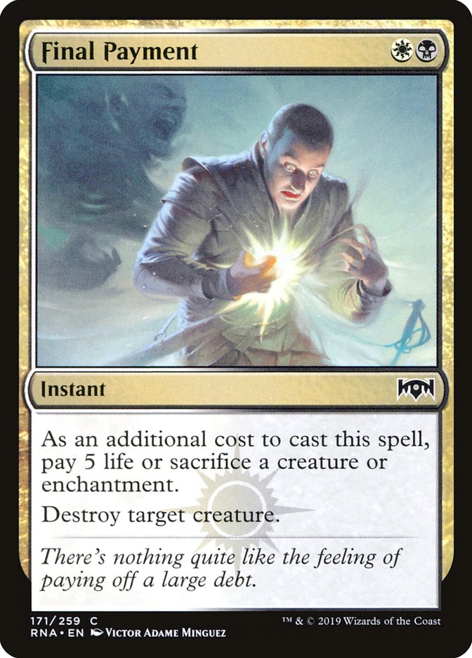 Final Payment [Ravnica Allegiance] | Good Games Adelaide SA