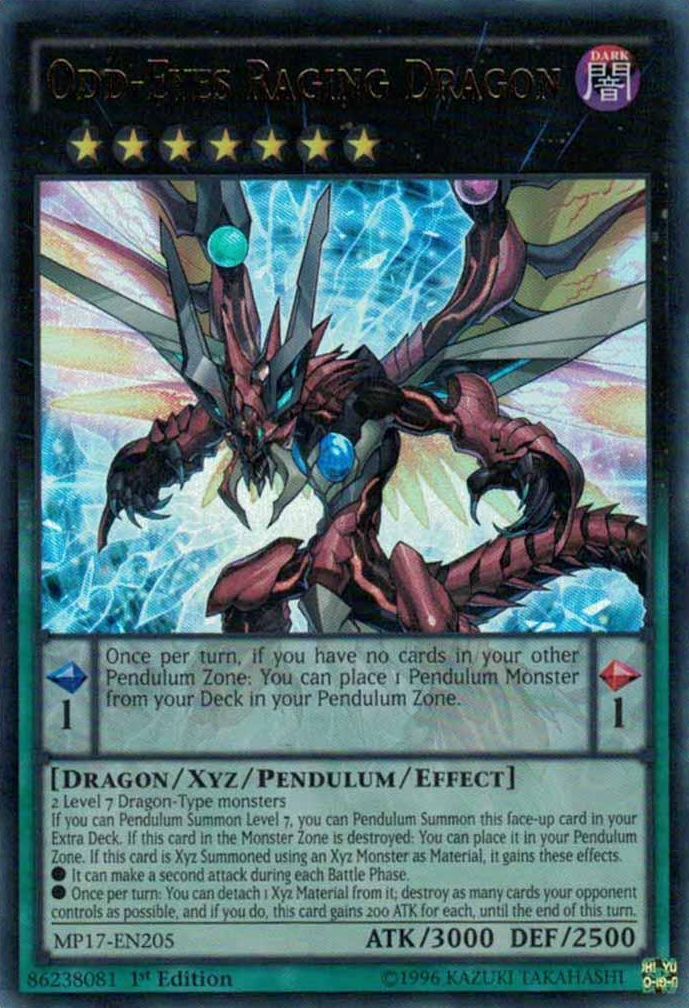 Odd-Eyes Raging Dragon [MP17-EN205] Ultra Rare | Good Games Adelaide SA