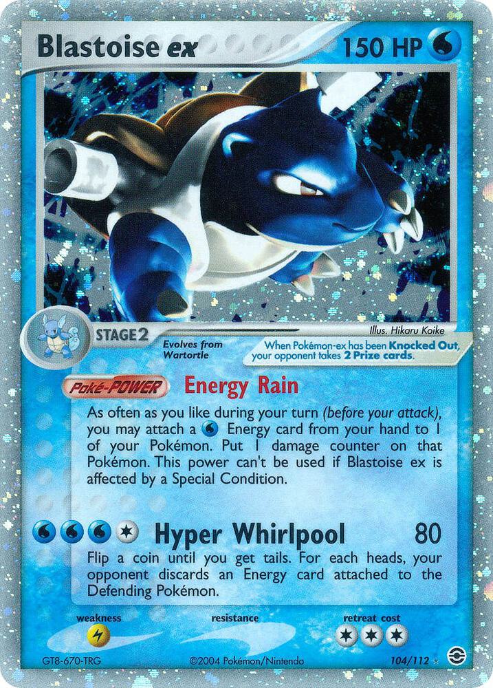 Blastoise ex 104/112 (FireRed & LeafGreen)  - Holofoil | Good Games Adelaide SA