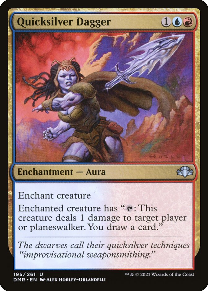 Quicksilver Dagger 195 (Dominaria Remastered)  - Foil | Good Games Adelaide SA