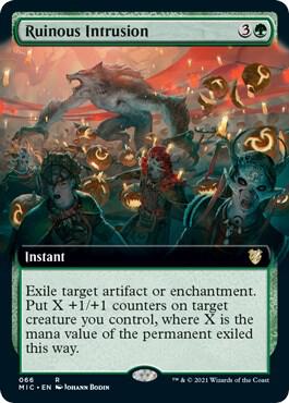 Ruinous Intrusion Extended Art 66 (Commander: Innistrad: Midnight Hunt)  | Good Games Adelaide SA