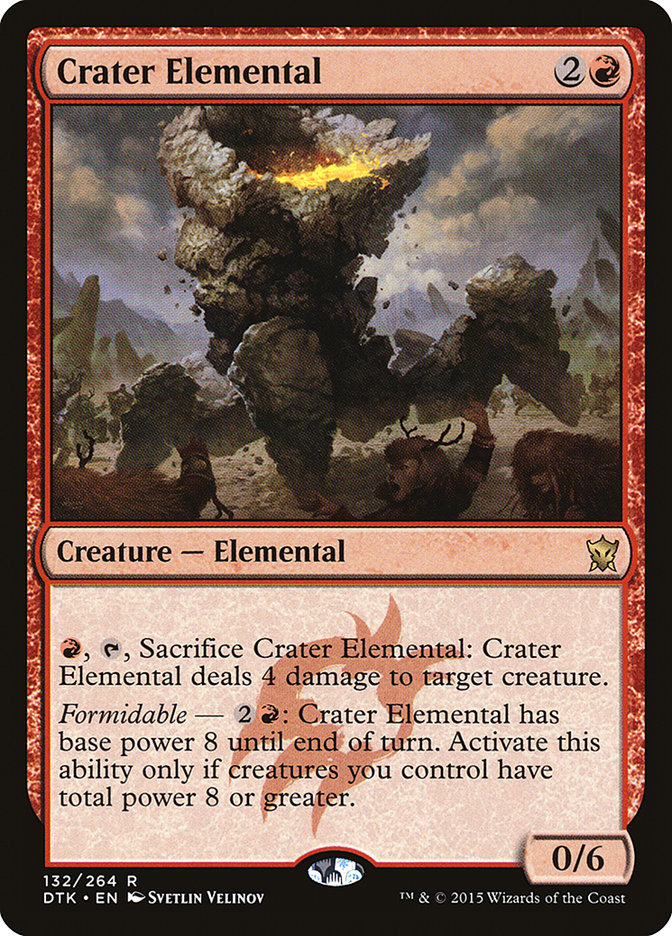 Crater Elemental 132 (Dragons of Tarkir)  - Foil | Good Games Adelaide SA