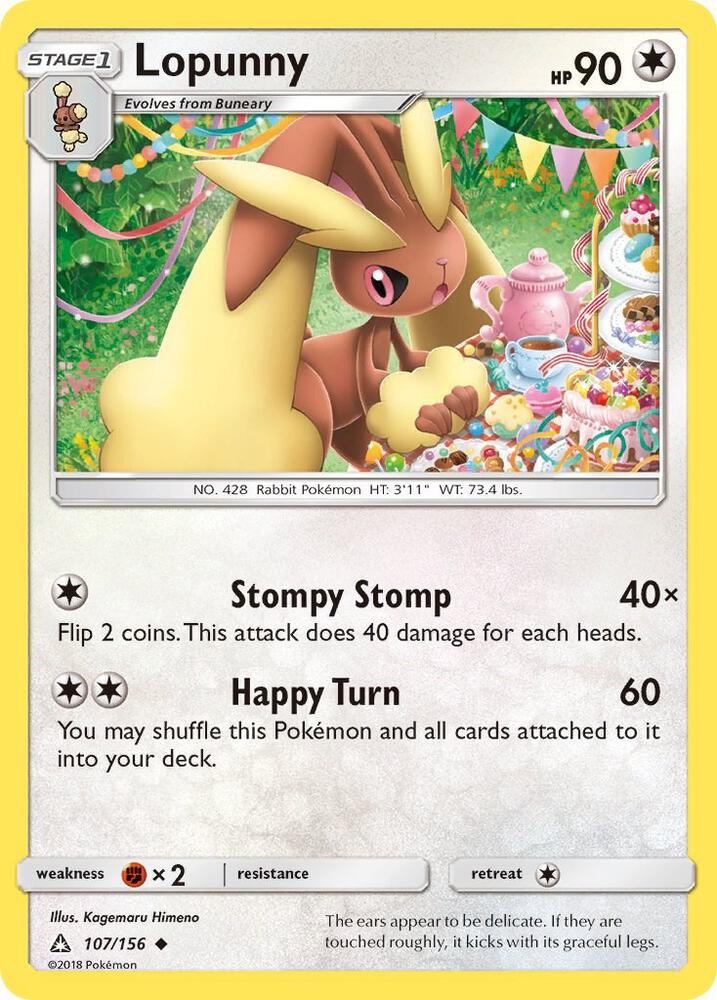 Lopunny 107/156 (SM - Ultra Prism)  | Good Games Adelaide SA
