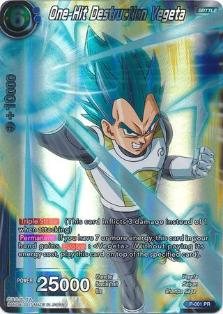 One-Hit Destruction Vegeta (P-001) [Promotion Cards] | Good Games Adelaide SA