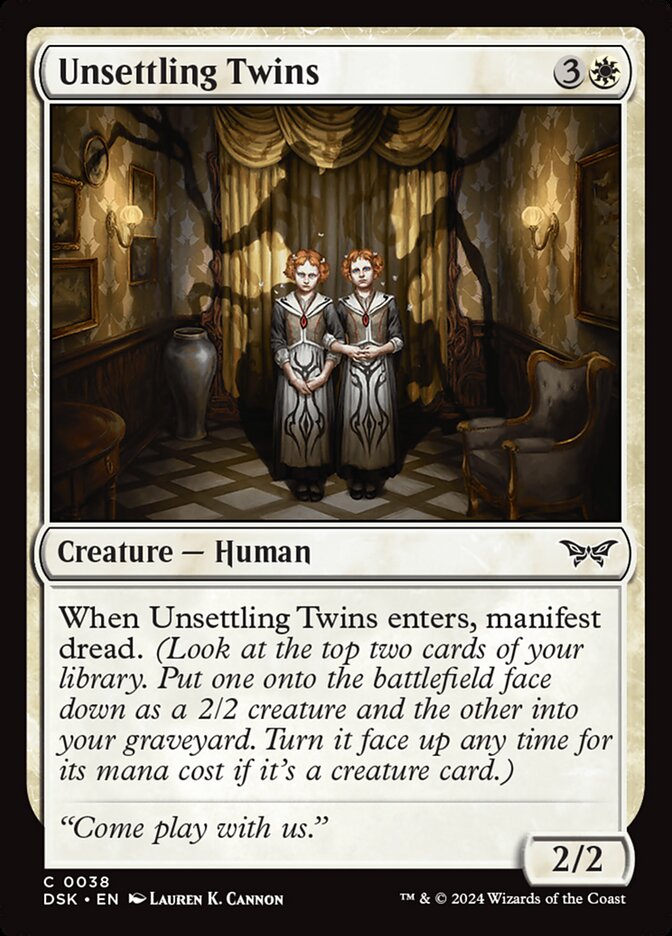 Unsettling Twins 38 (Duskmourn: House of Horror)  - Foil | Good Games Adelaide SA