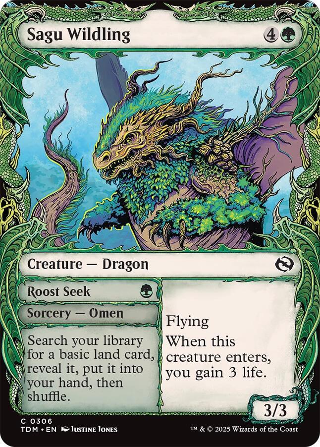 Sagu Wildling Showcase 306 (Tarkir: Dragonstorm)  - Showcase | Good Games Adelaide SA