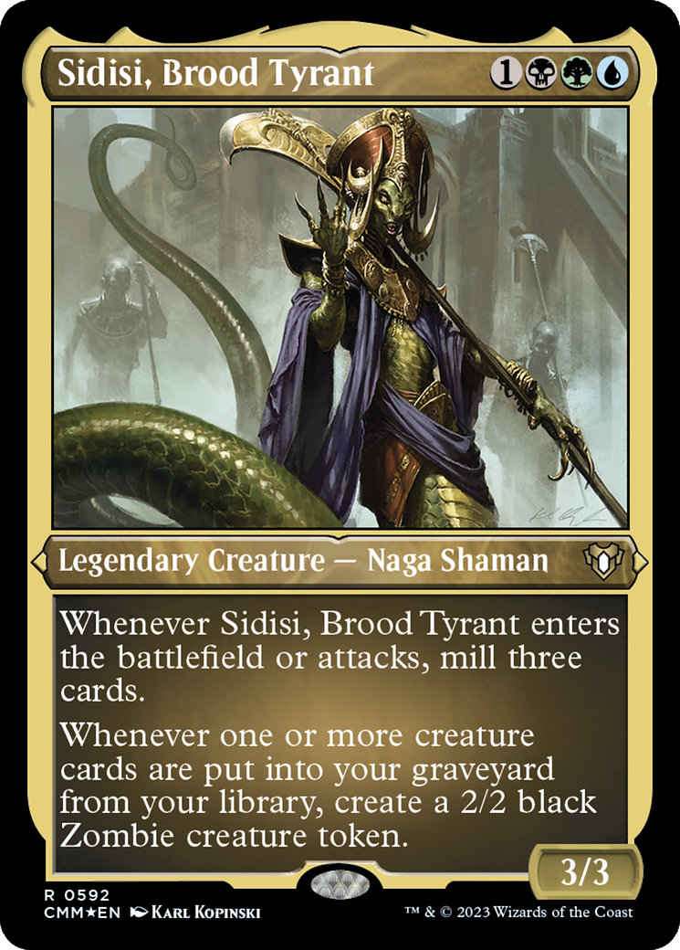 Sidisi, Brood Tyrant (Foil Etched) [Commander Masters] | Good Games Adelaide SA