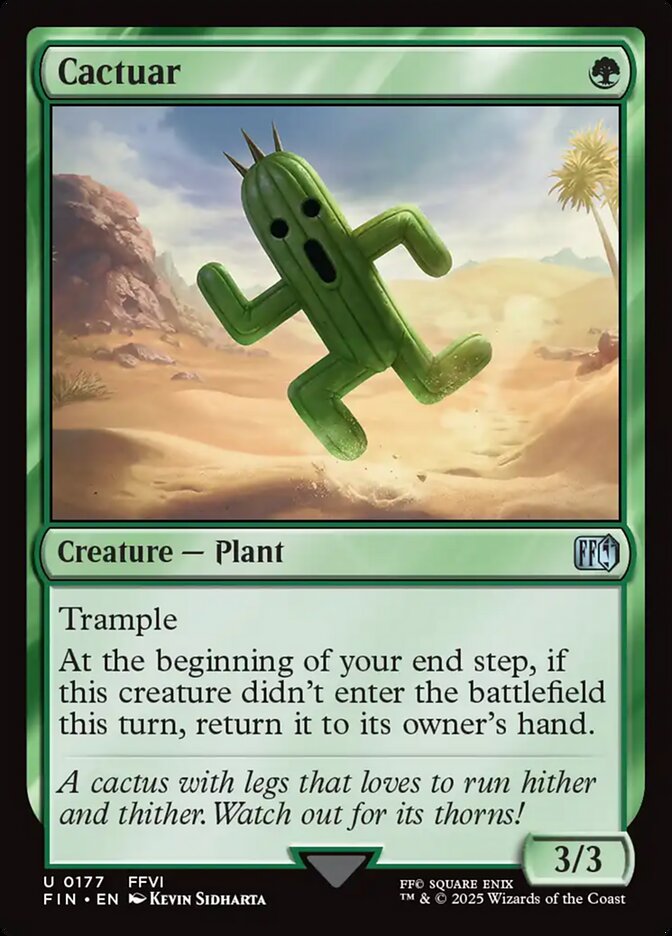 Cactuar 177 (FINAL FANTASY)  - Foil | Good Games Adelaide SA