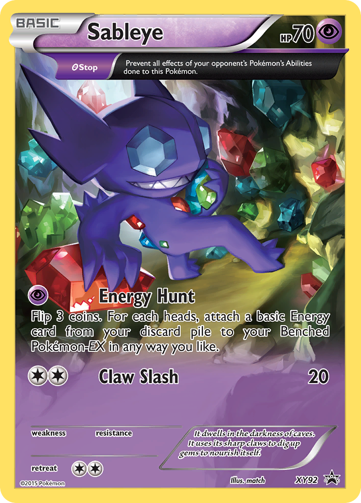 Sableye (XY92) [XY: Black Star Promos] | Good Games Adelaide SA