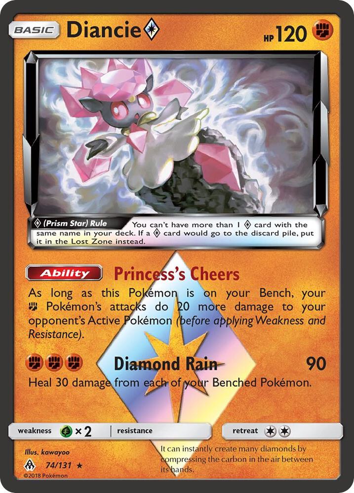 Diancie Prism Star 74/131 (SM - Forbidden Light)  - Holofoil | Good Games Adelaide SA