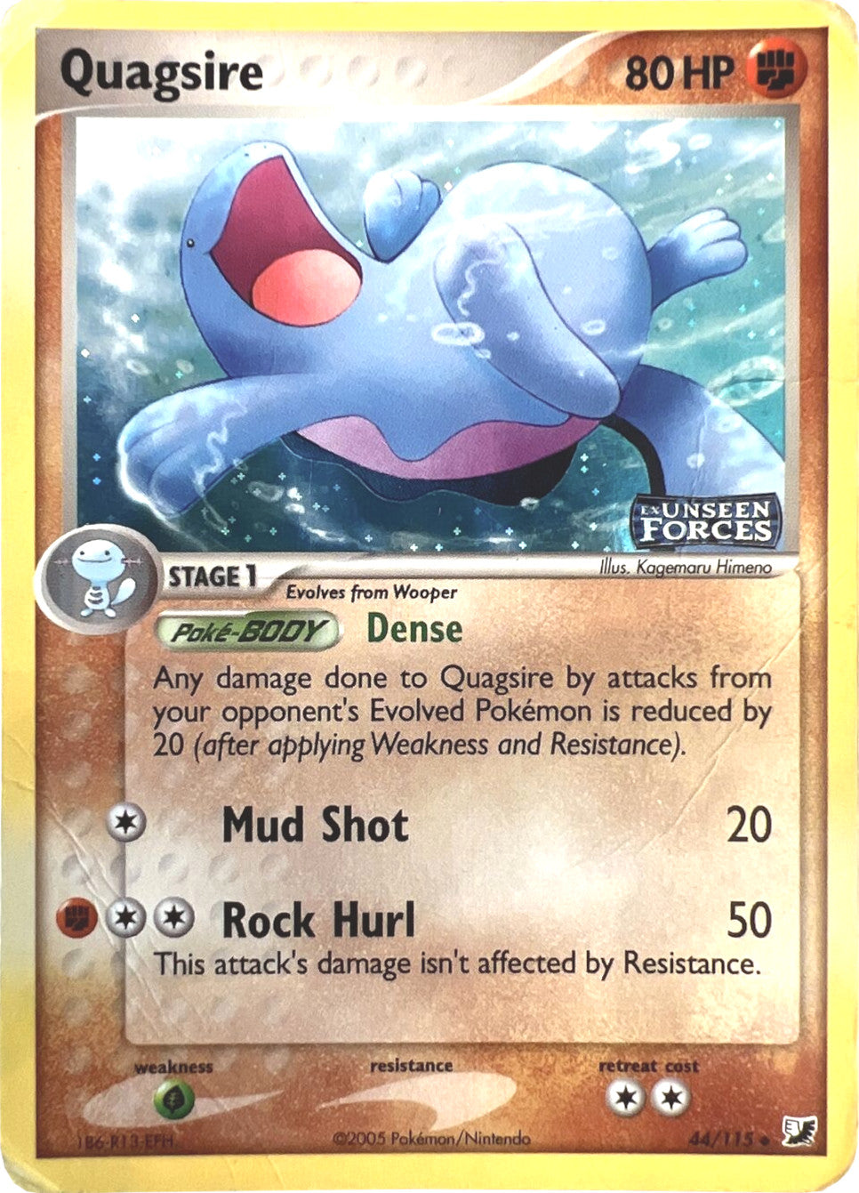 Quagsire (44/115) (Stamped) [EX: Unseen Forces] | Good Games Adelaide SA