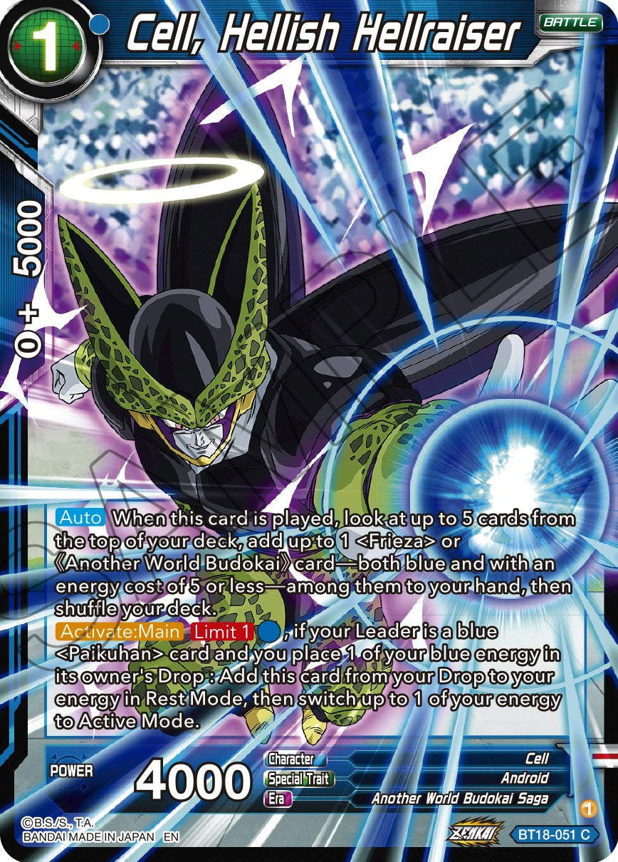 Cell, Hellish Hellraiser (BT18-051) [Dawn of the Z-Legends] | Good Games Adelaide SA