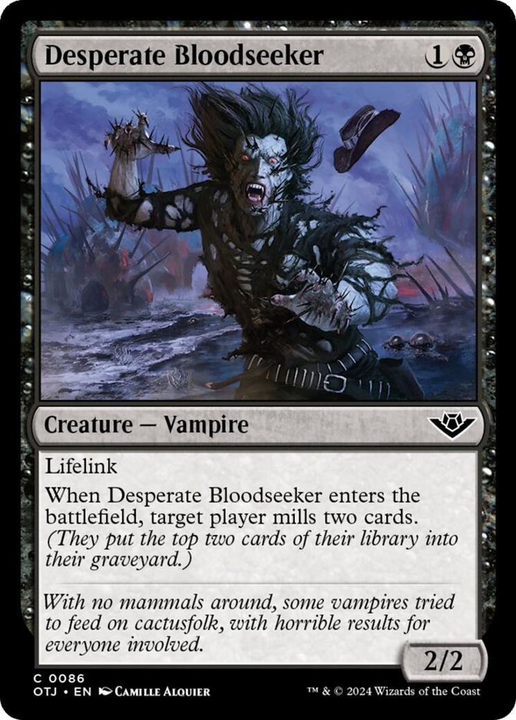 Desperate Bloodseeker [Outlaws of Thunder Junction] | Good Games Adelaide SA