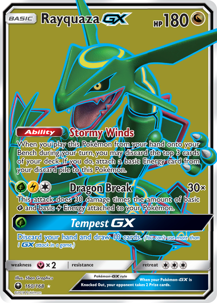 Rayquaza GX (160/168) [Sun & Moon: Celestial Storm] | Good Games Adelaide SA