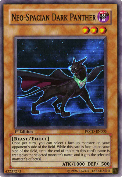 Neo-Spacian Dark Panther [POTD-EN005] Super Rare | Good Games Adelaide SA