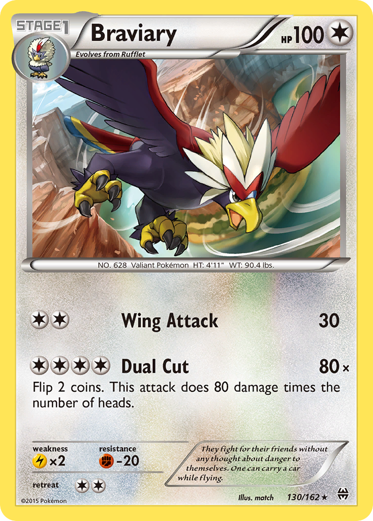 Braviary (130/162) [XY: BREAKthrough] | Good Games Adelaide SA