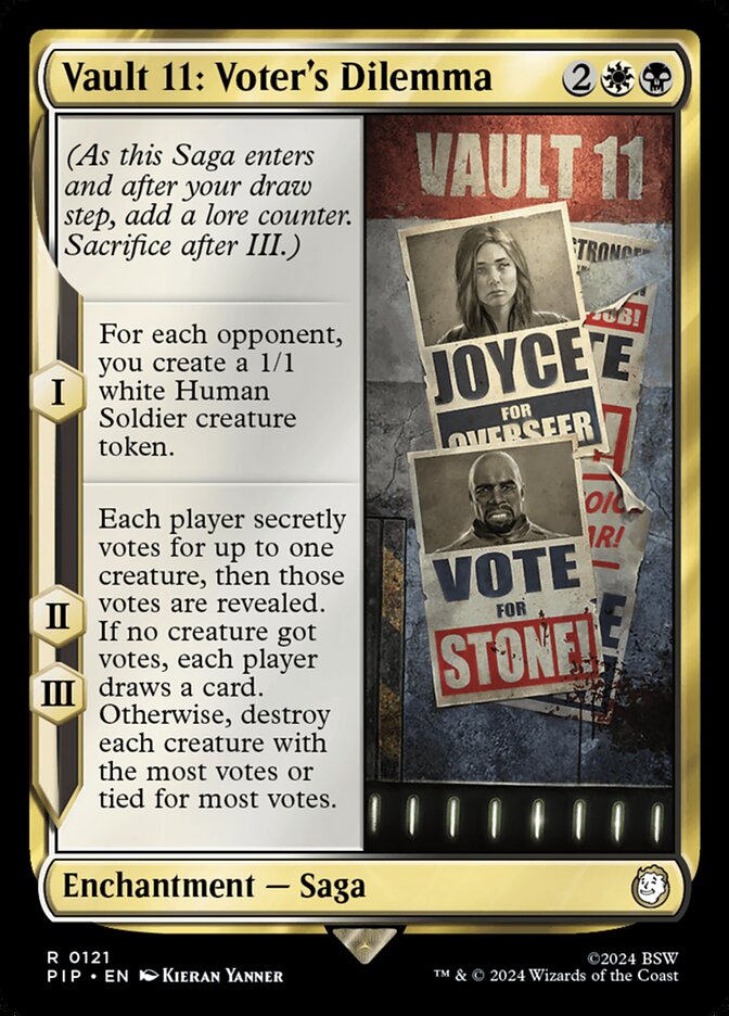 Vault 11: Voter's Dilemma 121 (Universes Beyond: Fallout)  - Foil | Good Games Adelaide SA