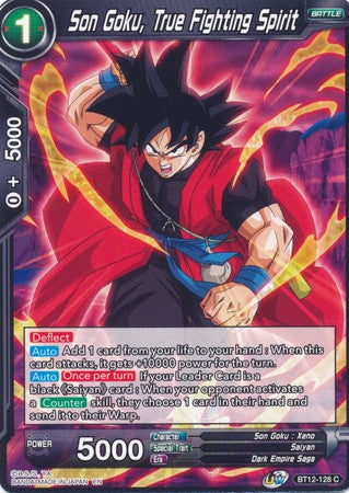 Son Goku, True Fighting Spirit [BT12-128] | Good Games Adelaide SA