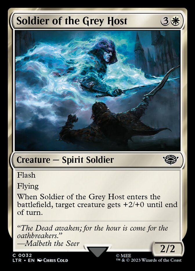 Soldier of the Grey Host 32 (Universes Beyond: The Lord of the Rings: Tales of Middle-earth)  - Foil | Good Games Adelaide SA