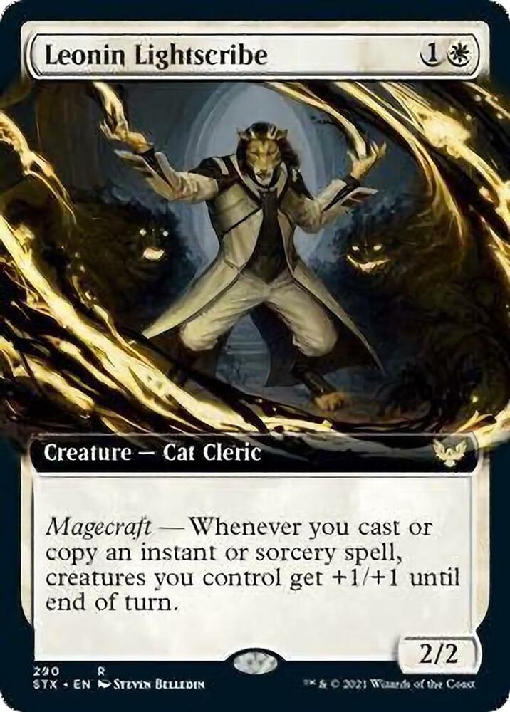 Leonin Lightscribe Extended Art 290 (Strixhaven: School of Mages)  | Good Games Adelaide SA