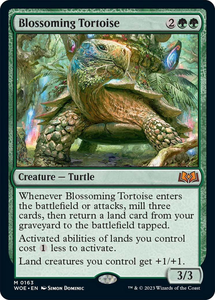 Blossoming Tortoise [Wilds of Eldraine] | Good Games Adelaide SA