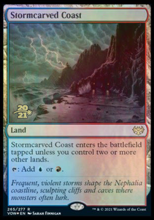 Stormcarved Coast [Innistrad: Crimson Vow Prerelease Promos] | Good Games Adelaide SA