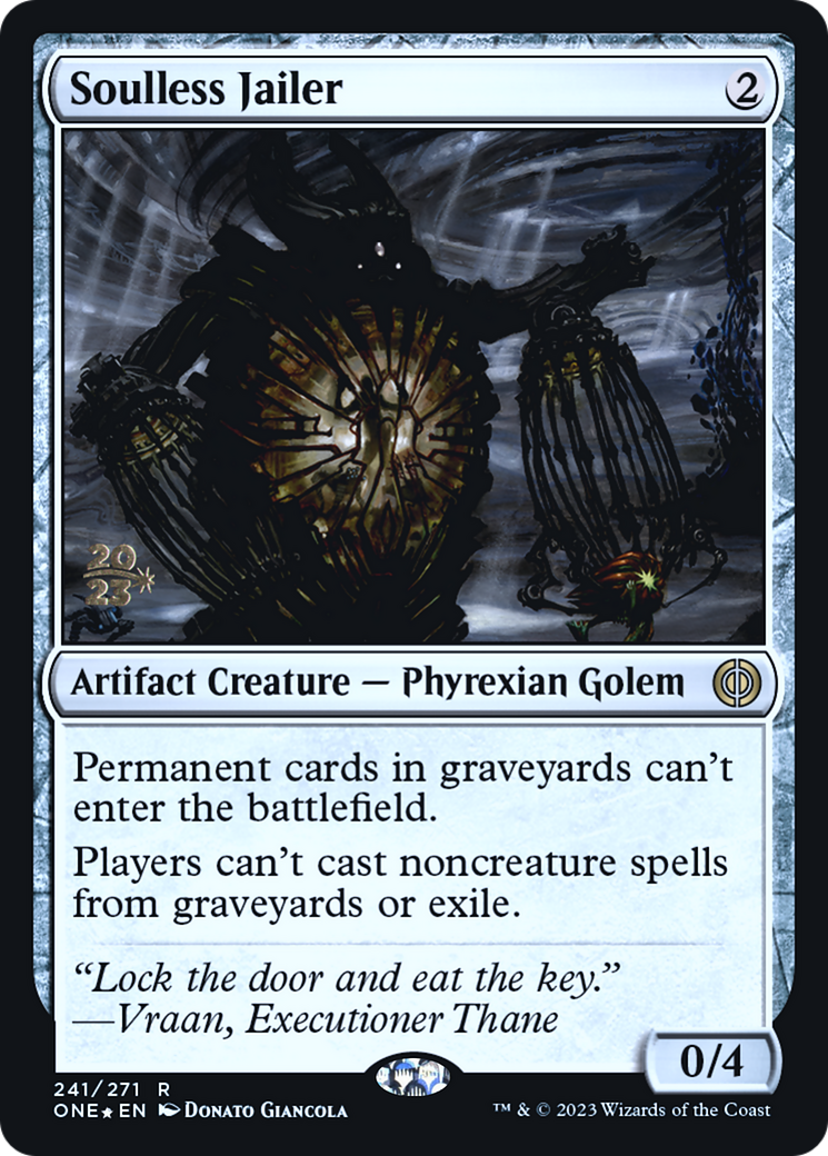 Soulless Jailer [Phyrexia: All Will Be One Prerelease Promos] | Good Games Adelaide SA