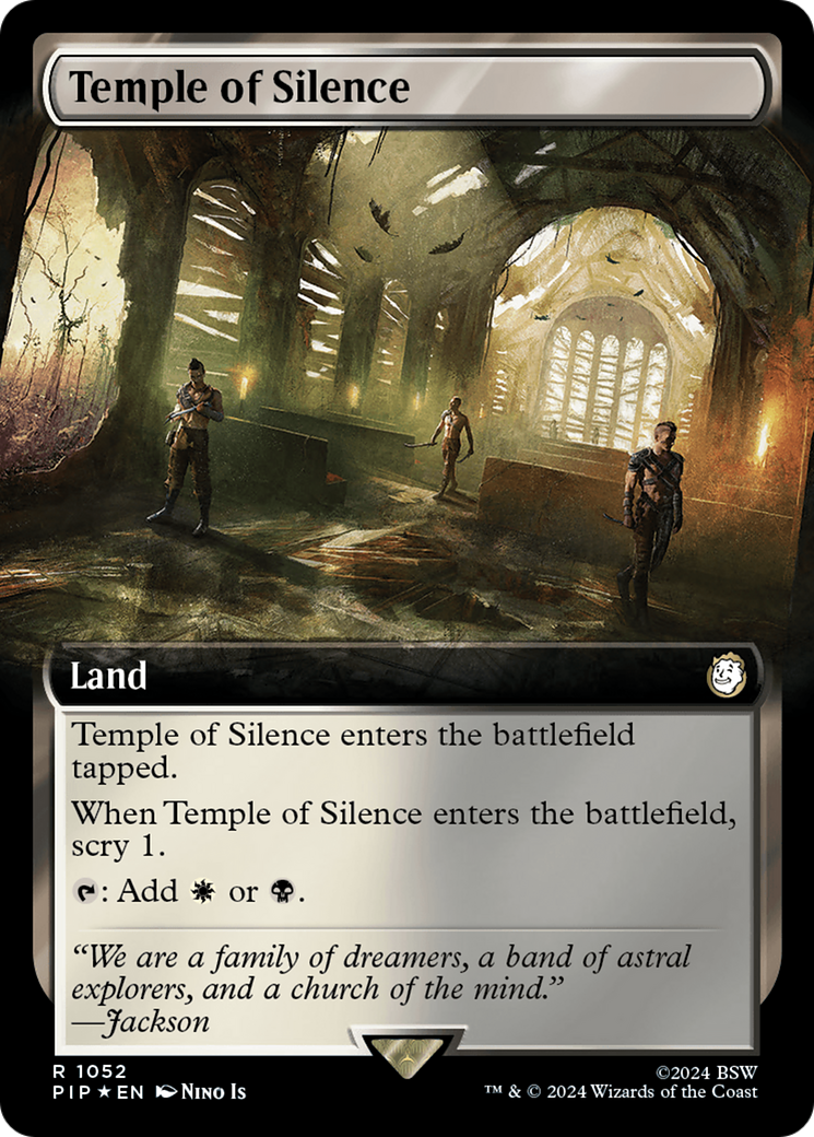 Temple of Silence (Extended Art) (Surge Foil) [Fallout] | Good Games Adelaide SA