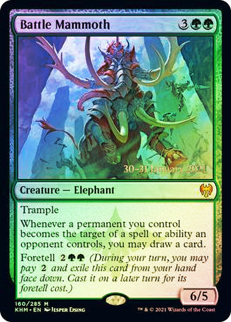 Battle Mammoth  [Kaldheim Prerelease Promos] | Good Games Adelaide SA