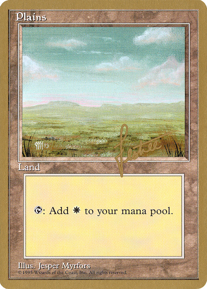 Plains (bl364) (Bertrand Lestree) [Pro Tour Collector Set] | Good Games Adelaide SA