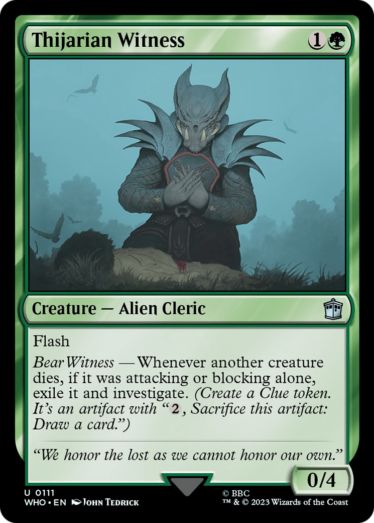 Thijarian Witness [Doctor Who] | Good Games Adelaide SA