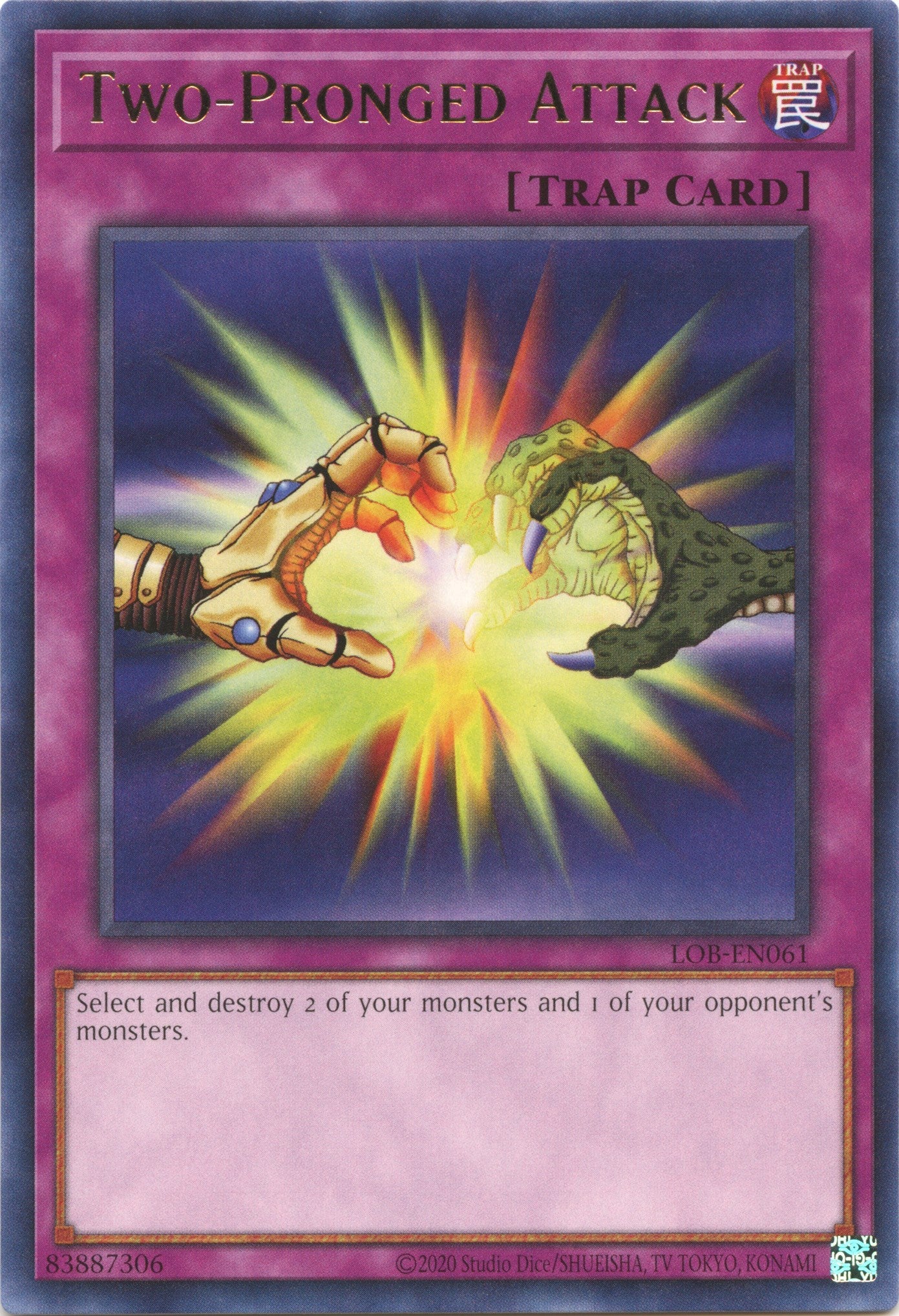 Two-Pronged Attack (25th Anniversary) [LOB-EN061] Rare | Good Games Adelaide SA
