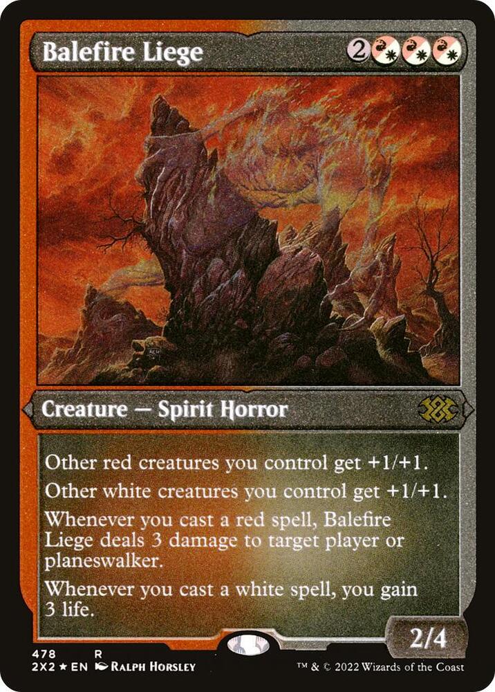 Balefire Liege Foil Etched 478 (Double Masters 2022)  - Foil | Good Games Adelaide SA