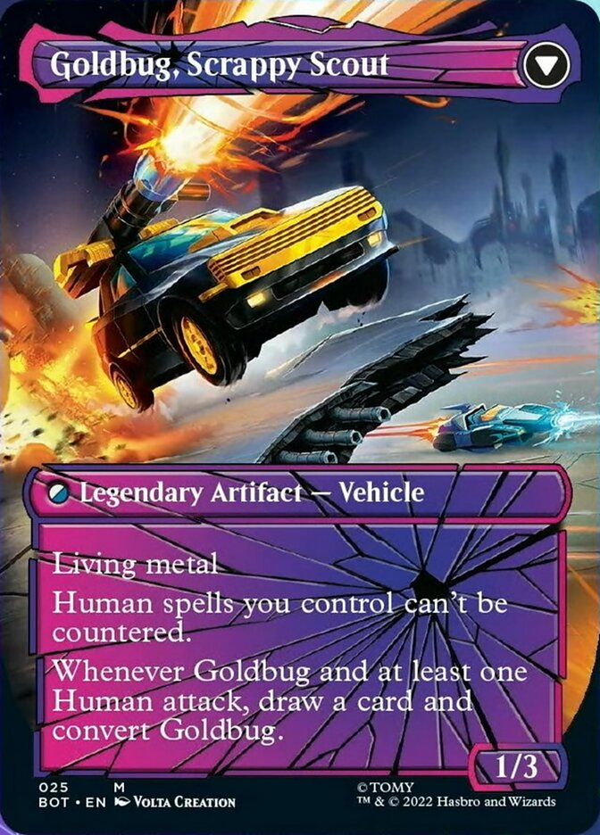 Goldbug, Humanity's Ally // Goldbug, Scrappy Scout (Shattered Glass) [Universes Beyond: Transformers] | Good Games Adelaide SA