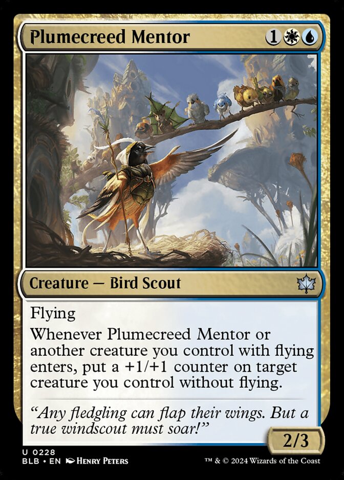 Plumecreed Mentor 228 (Bloomburrow)  | Good Games Adelaide SA