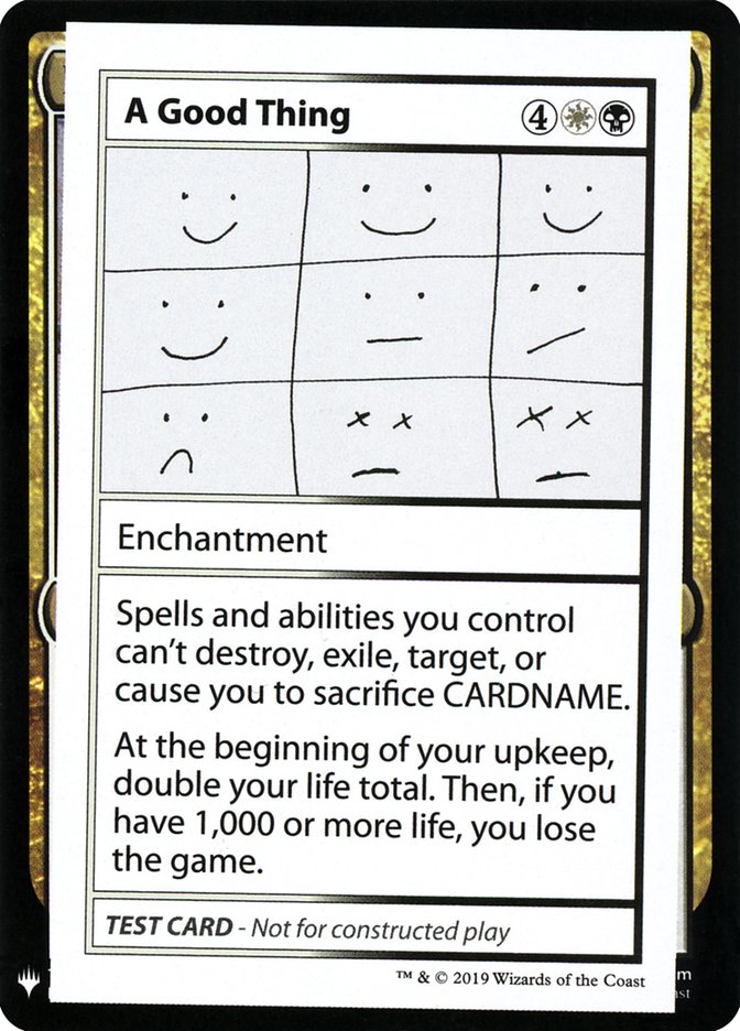 A Good Thing [Mystery Booster Playtest Cards] | Good Games Adelaide SA