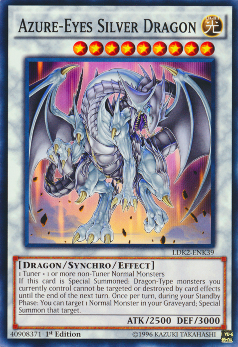 Azure-Eyes Silver Dragon [LDK2-ENK39] Common | Good Games Adelaide SA