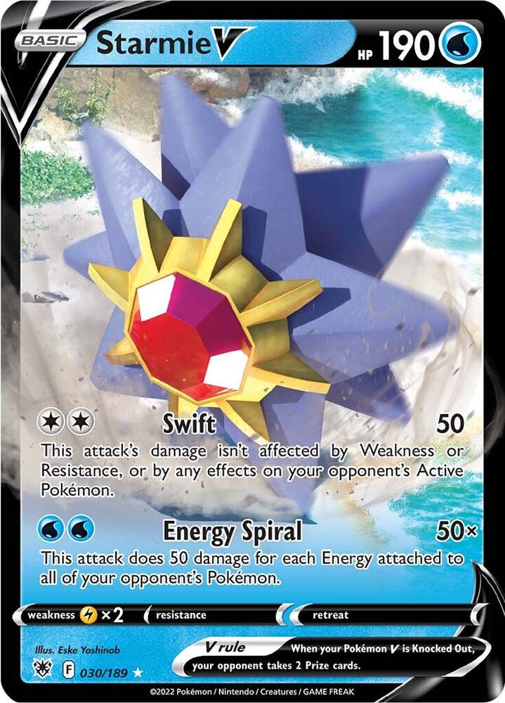 Starmie V 030/189 (SWSH10: Astral Radiance)  - Holofoil | Good Games Adelaide SA