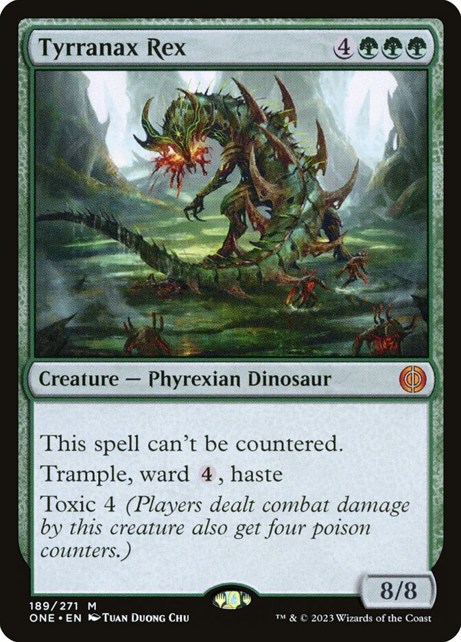 Tyrranax Rex 189 (Phyrexia: All Will Be One)  - Foil | Good Games Adelaide SA