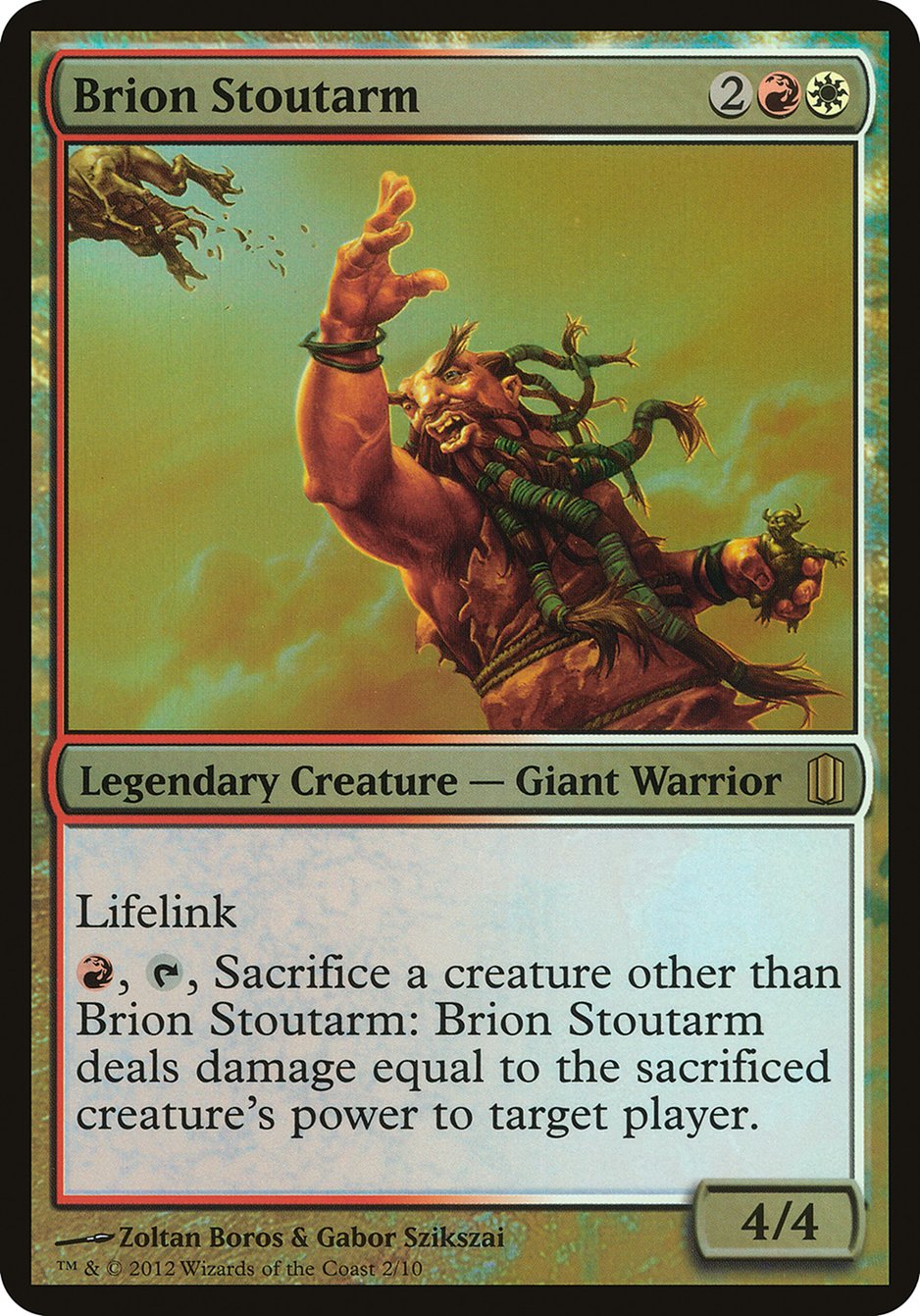 Brion Stoutarm (Commander's Arsenal) [Commander's Arsenal Oversized] | Good Games Adelaide SA