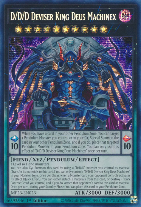 D/D/D Deviser King Deus Machinex [MP23-EN023] Prismatic Secret Rare | Good Games Adelaide SA