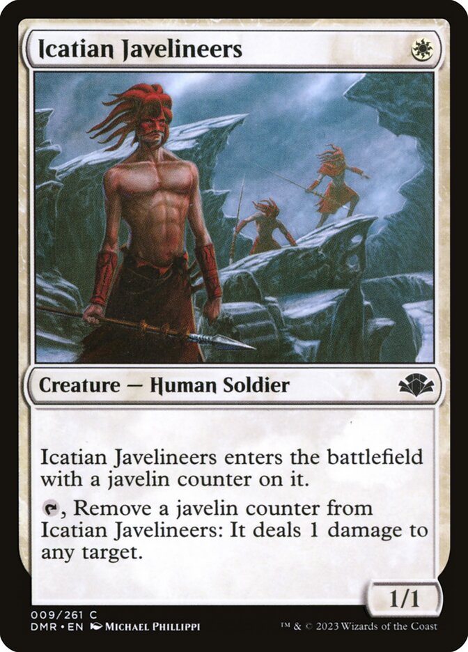 Icatian Javelineers 9 (Dominaria Remastered)  - Foil | Good Games Adelaide SA