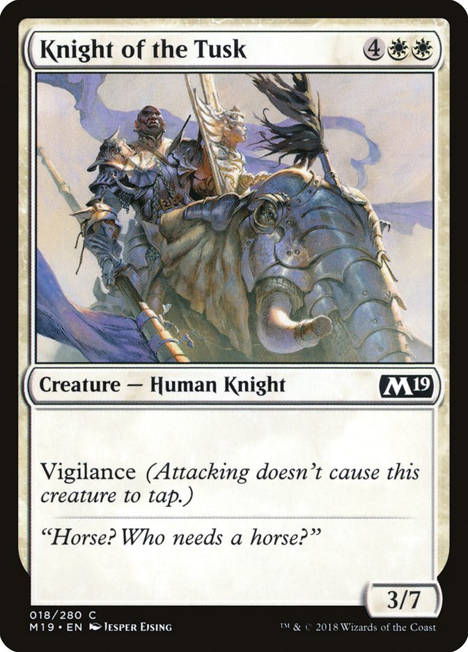 Knight of the Tusk [Core Set 2019] | Good Games Adelaide SA